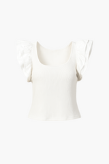 Bree Poplin Knit Blouse