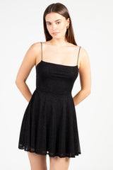 Alice Shimmer Strap-Back Mini Dress