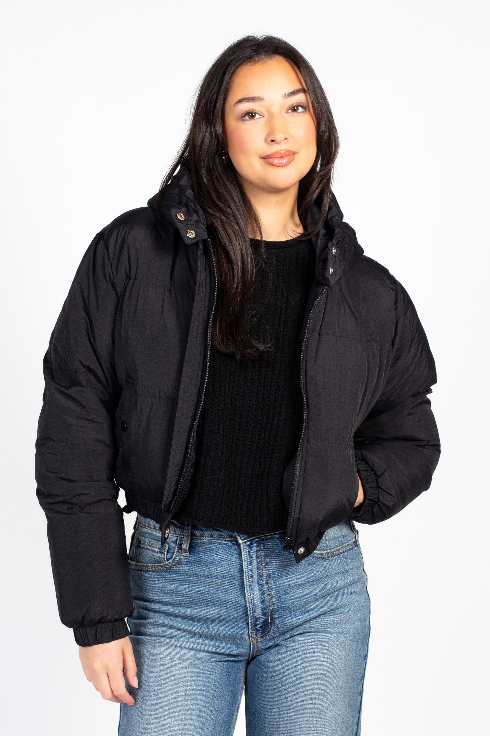 Zara Hooded Puffer Jacket