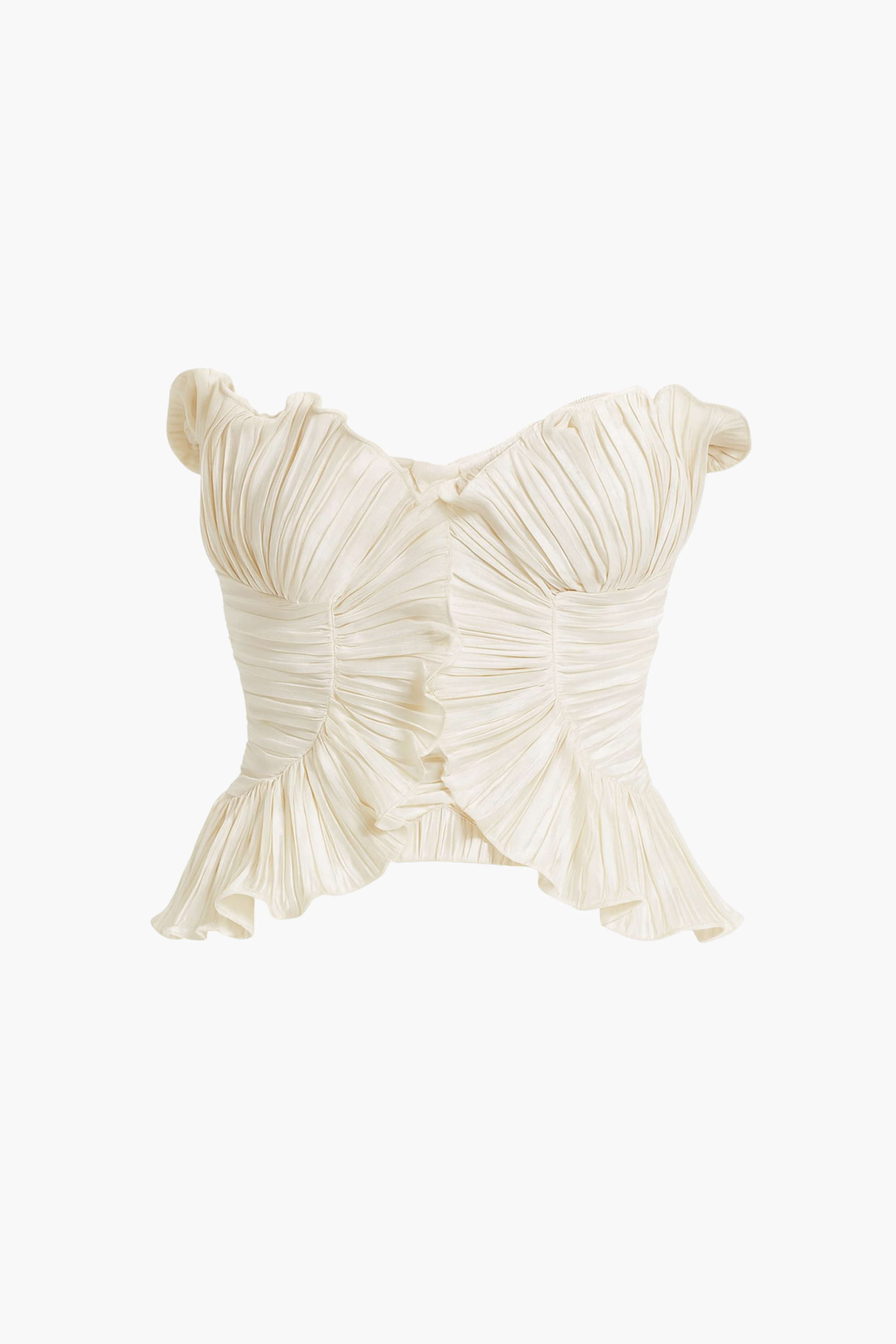 Ambrosia Satin Ruffle Blouse