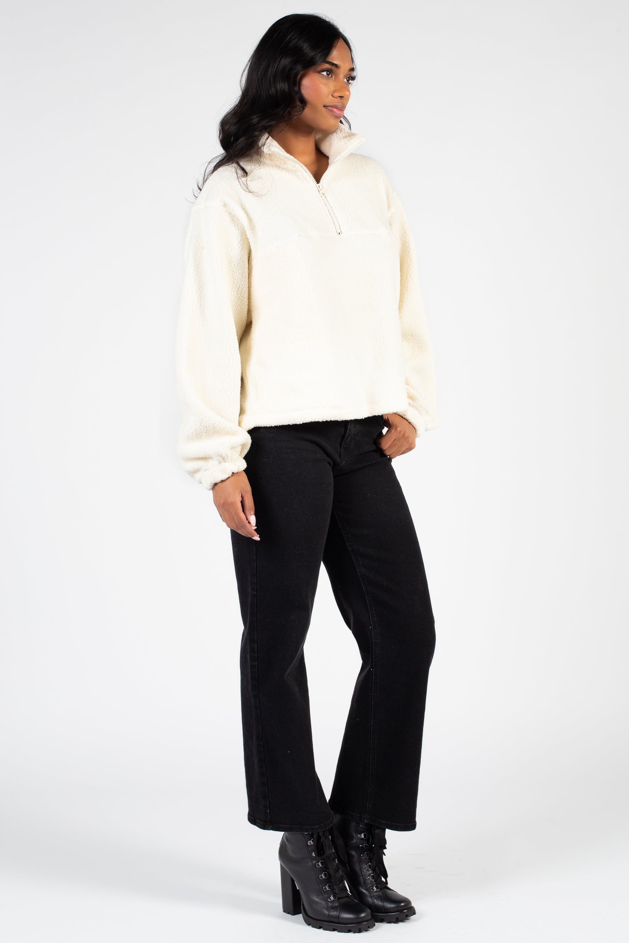 Cuddle Up Half Zip Fleece Jacket